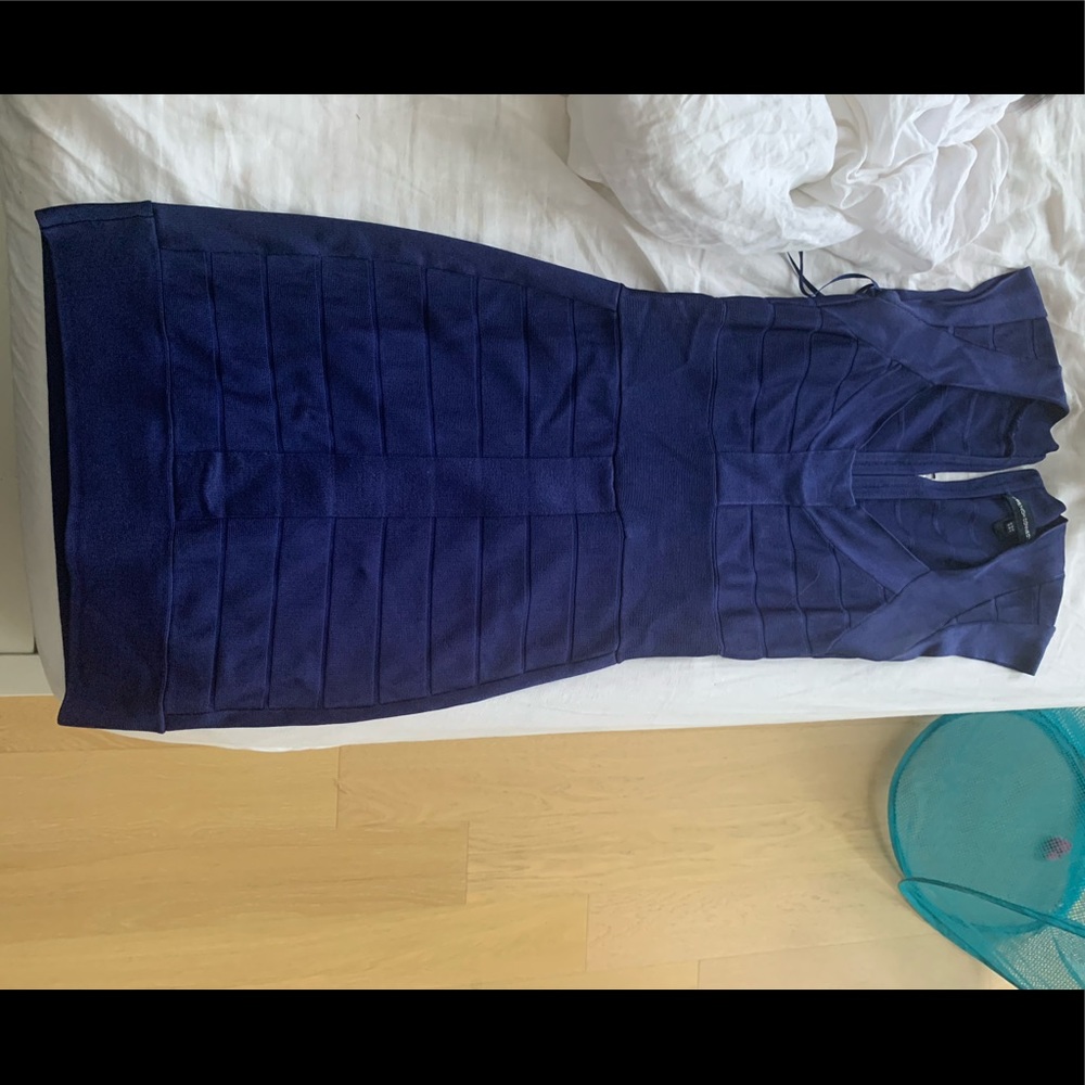 Navy French connection bodycon dress